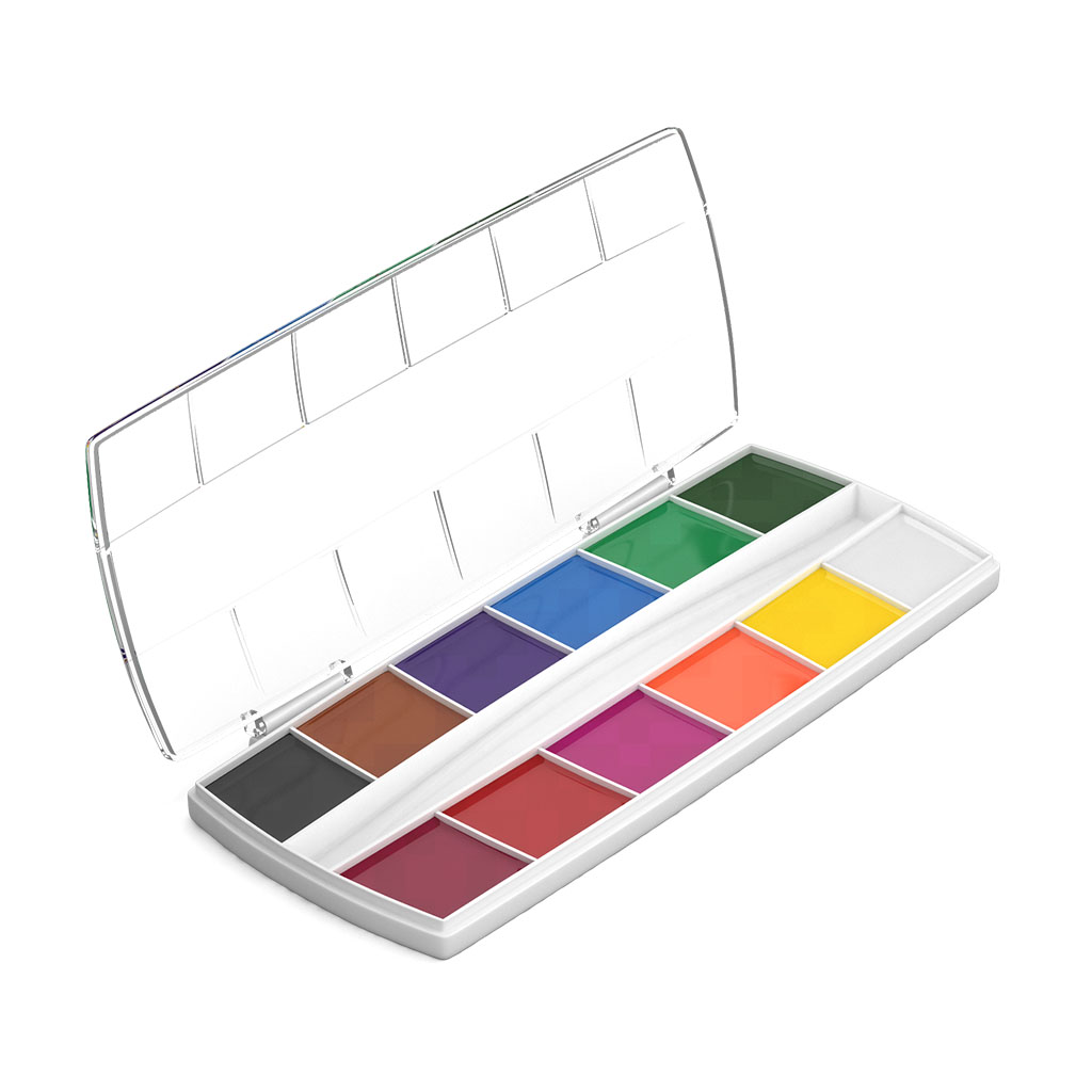 Краски акварельные ArtBerry Premium с УФ защитой яркости 12 цветов  